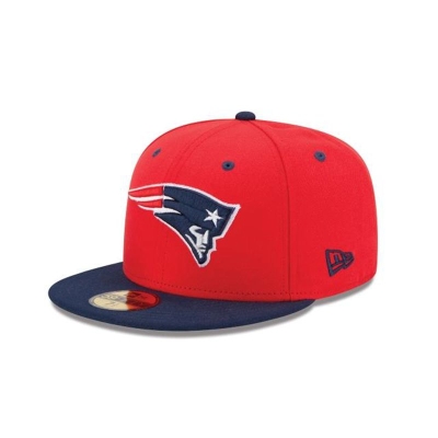 New England Patriots Gorra | New Era NFL 2tone 59fifty Fitted Cap Mexico - Rojos